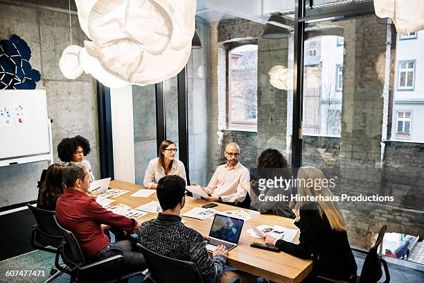 a group of young people in a business meeting. - riunione commerciale foto e immagini stock