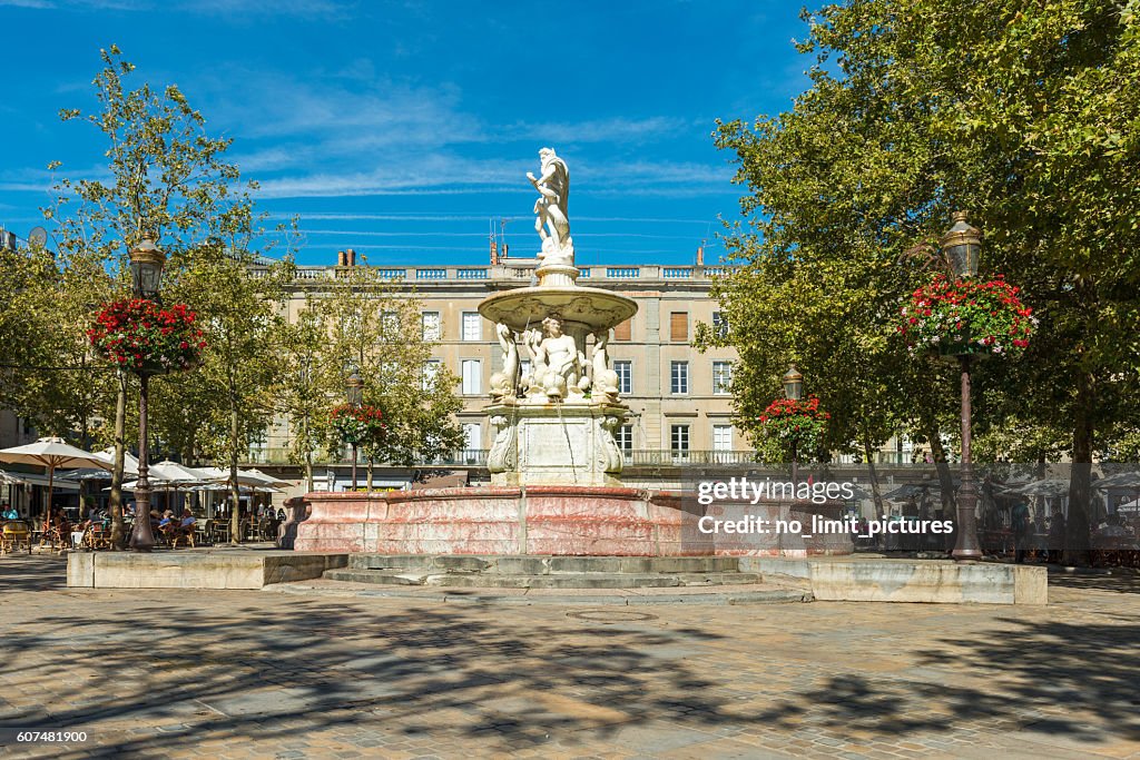 Fountain in carcasonne