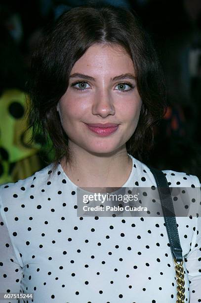 Actress Miriam Giovanelli is seen attending Mercedes-Benz Fashion Week Madrid Spring/Summer 2017 at Ifema on September 18, 2016 in Madrid, Spain.