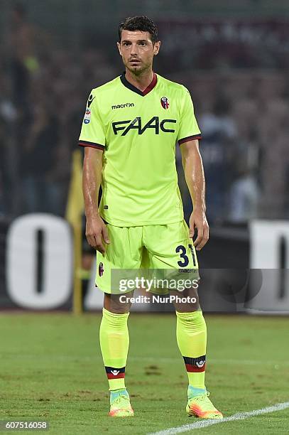 Blerim Dzemaili of Bologna during the Serie A TIM match between Napoli and Bologna at Stadio San Paolo, Naples, Italy on 17 September 2016.