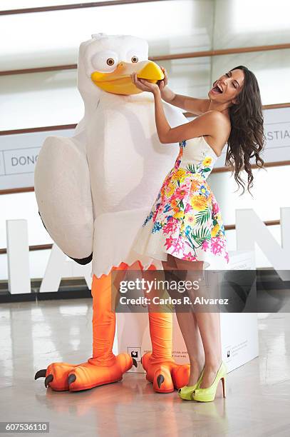 Almudena Cid attends 'Ciguenas' photocall during 64th San Sebastian Film Festival at Kursaal on September 18, 2016 in San Sebastian, Spain.