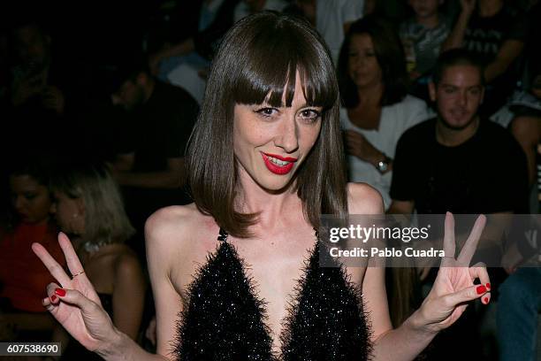 Natalia Ferviu is seen attending Mercedes-Benz Fashion Week Madrid Spring/Summer 2017 at Ifema on September 18, 2016 in Madrid, Spain.