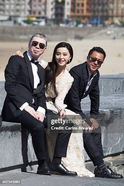 Fen Xiaogang, Fan Bingbing and Wang Zhonglei attend 'I Am Not Madame Bovary' photocall during 64th San Sebastian Film Festival on September 18, 2016...