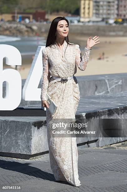 Fan BingBing attends 'I Am Not Madame Bovary' photocall during 64th San Sebastian Film Festival on September 18, 2016 in San Sebastian, Spain.