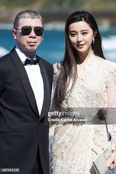 Fen Xiaogang and Fan BingBing attend 'I Am Not Madame Bovary' photocall during 64th San Sebastian Film Festival on September 18, 2016 in San...