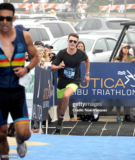 Dylan Efron participates in the Nautica Malibu Traithalon presented by Equinox at Zuma Beach on September 18, 2016 in Malibu, California.