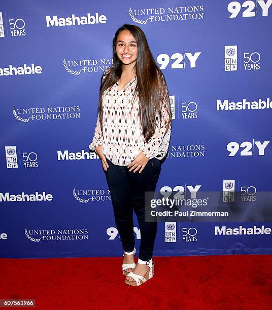 Jazz Jennings attends the 2016 Social Good Summit at 92Y on September 18, 2016 in New York City.