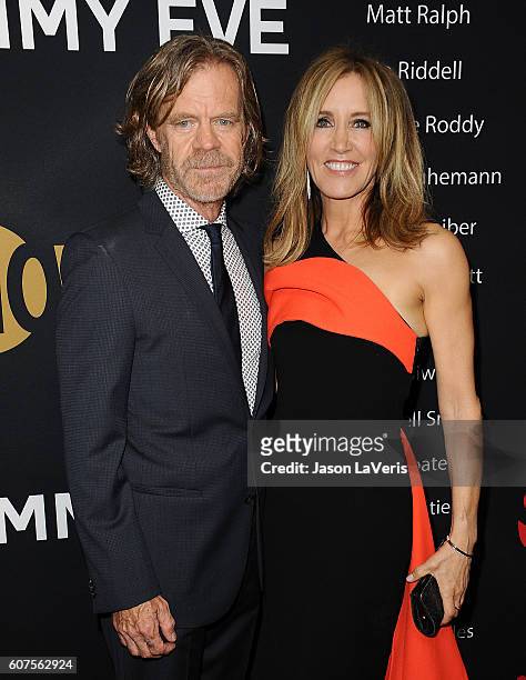 Actor William H. Macy and actress Felicity Huffman attend the Showtime Emmy eve party at Sunset Tower on September 17, 2016 in West Hollywood,...