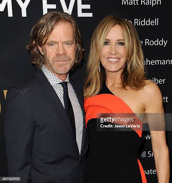 Actor William H. Macy and actress Felicity Huffman attend the Showtime Emmy eve party at Sunset Tower on September 17, 2016 in West Hollywood,...