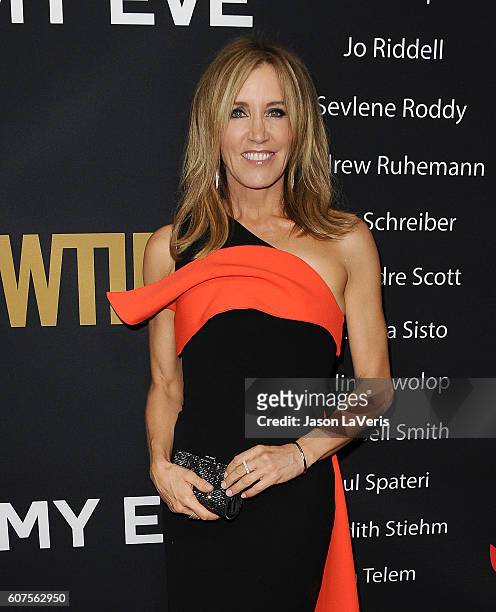 Actress Felicity Huffman attends the Showtime Emmy eve party at Sunset Tower on September 17, 2016 in West Hollywood, California.