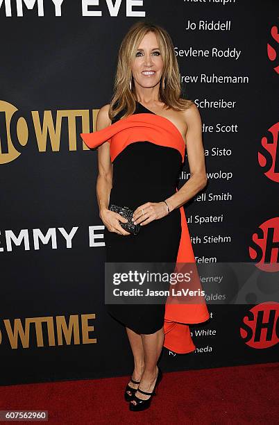 Actress Felicity Huffman attends the Showtime Emmy eve party at Sunset Tower on September 17, 2016 in West Hollywood, California.