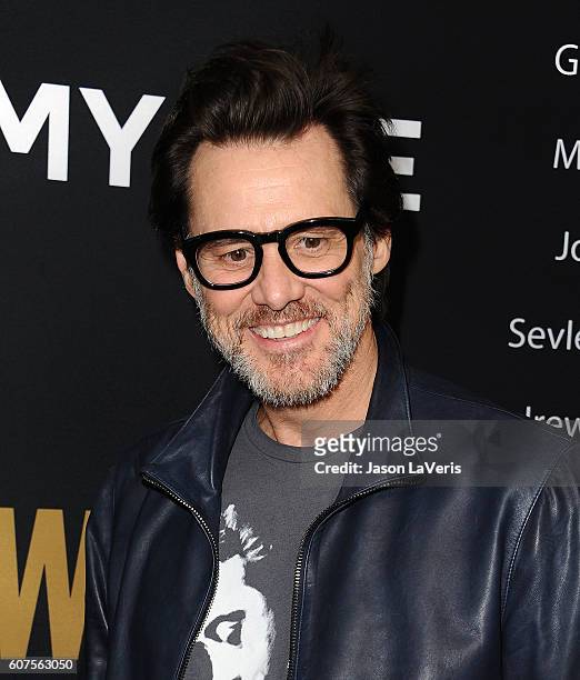 Actor Jim Carrey attends the Showtime Emmy eve party at Sunset Tower on September 17, 2016 in West Hollywood, California.