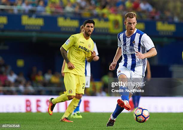 David Zurutuza of Real Sociedad during the day 4 of La Liga match, at Estadio El Madrigal, on September 18, 2016 in Villarreal, Spain.