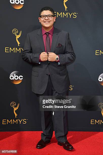 Actor Rico Rodriguez attends the 68th Annual Primetime Emmy Awards at Microsoft Theater on September 18, 2016 in Los Angeles, California.