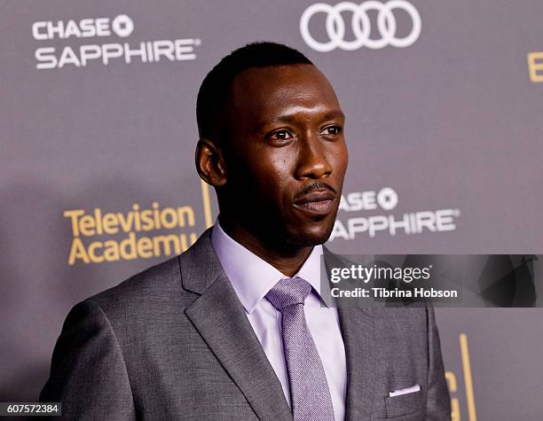 Mahershala Ali attends the Television Academy reception for Emmy Nominees at Pacific Design Center on September 16, 2016 in West Hollywood,...