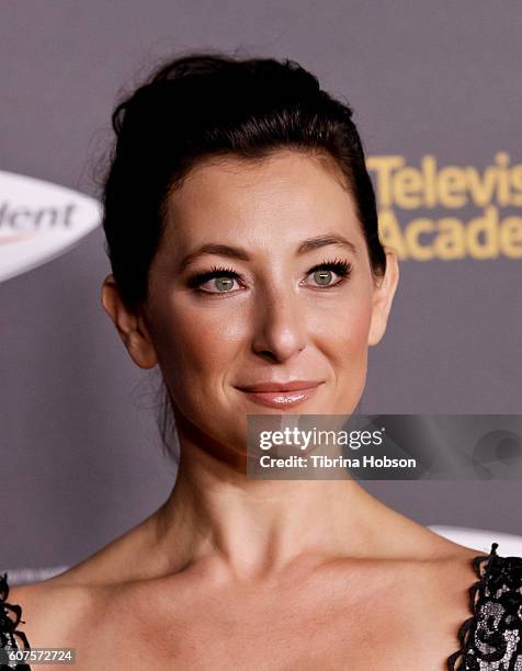 Isidora Goreshter attends the Television Academy reception for Emmy Nominees at Pacific Design Center on September 16, 2016 in West Hollywood,...