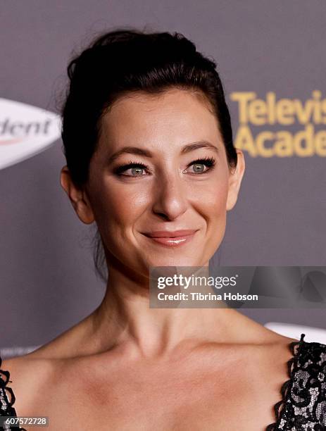 Isidora Goreshter attends the Television Academy reception for Emmy Nominees at Pacific Design Center on September 16, 2016 in West Hollywood,...