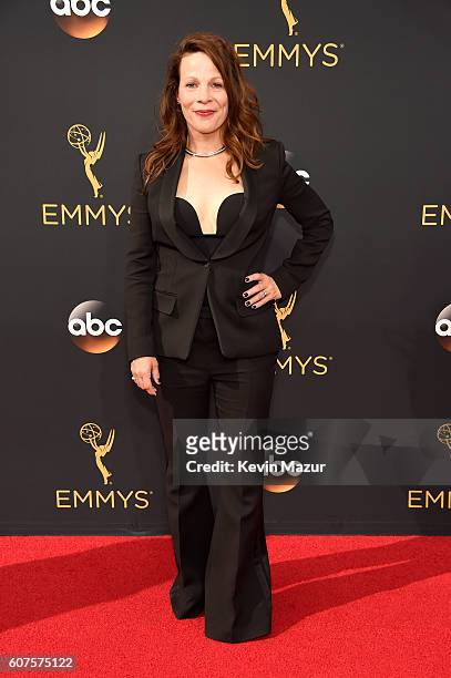 Actress Lili Taylor attends the 68th Annual Primetime Emmy Awards at Microsoft Theater on September 18, 2016 in Los Angeles, California.