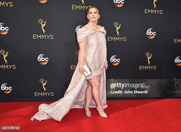 Actress Anna Chlumsky arrives at the 68th Annual Primetime Emmy Awards at Microsoft Theater on September 18, 2016 in Los Angeles, California.