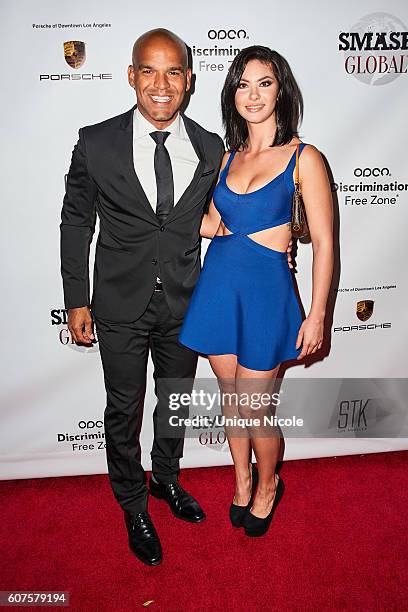 Amaury Nolasco and Tsuria Diaz attends the Smash Global IV Event at Taglyan Complex on September 15, 2016 in Los Angeles, California.