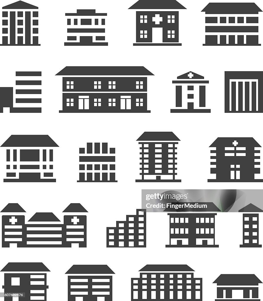 Building icon set