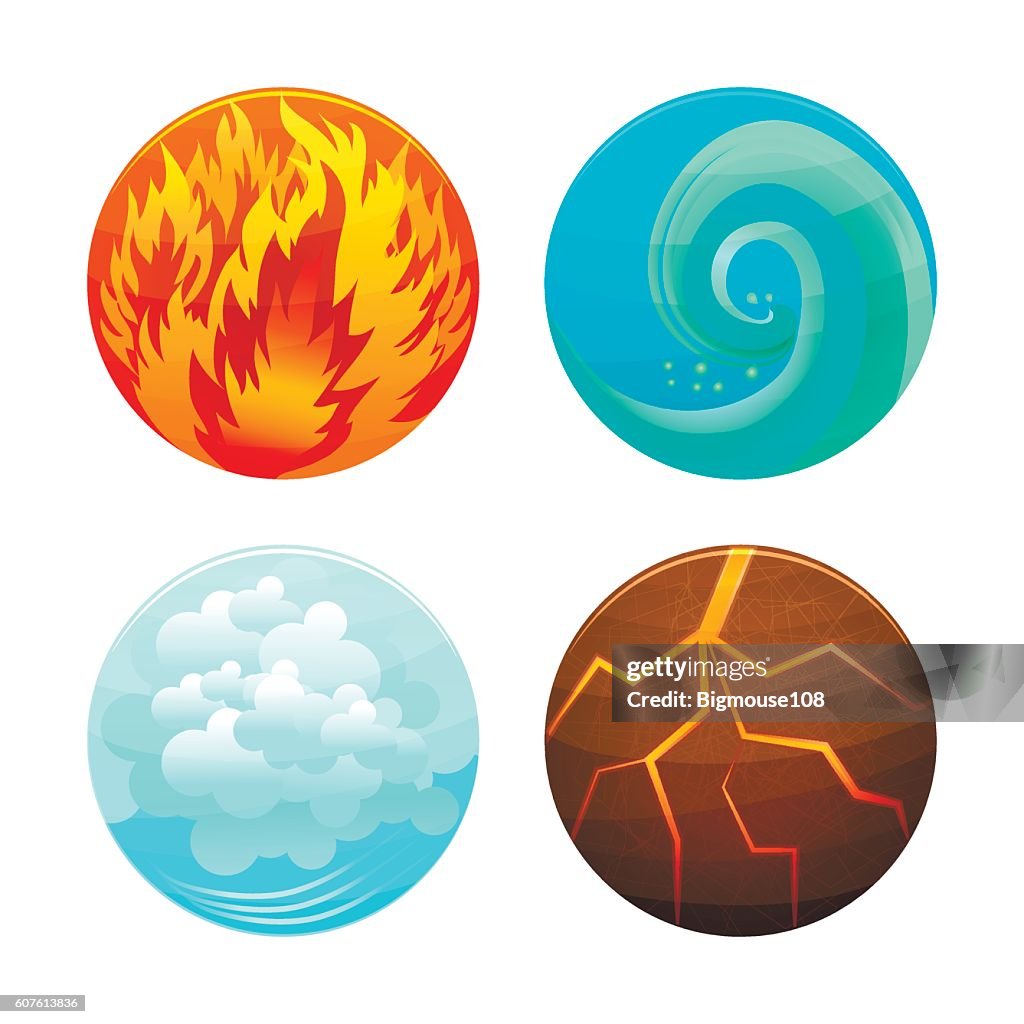 4 Element Sort Four Element Set Vector High-Res Vector Graphic - Getty Images