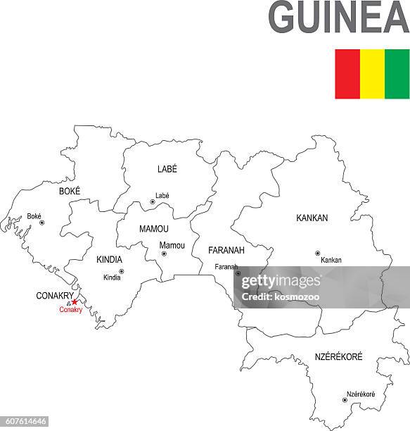 stockillustraties, clipart, cartoons en iconen met guinea - conakry