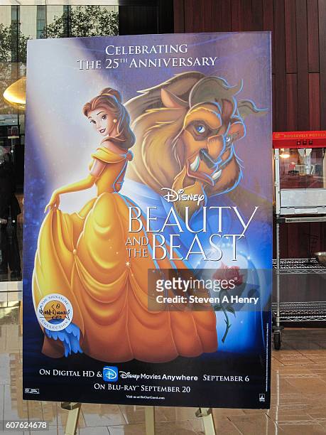 Atmosphere at the "Beauty & The Beast" 25th Anniversary Screening at Alice Tully Hall, Lincoln Center on September 18, 2016 in New York City.