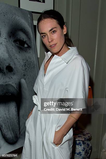 Tallulah Harlech attends the launch of i-D's 'The Female Gaze' issue hosted by Holly Schkleton and Adwoa Aboah during London Fashion Week Spring...