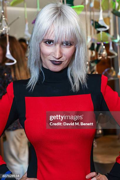 Sshh Liguz attends the Sunday Times Styles: Fashion Special party during London Fashion Week Spring/Summer collections 2017 at L'Eden by...