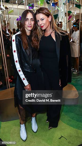 Delphine Ninous and Juliet Angus attend the Sunday Times Styles: Fashion Special party during London Fashion Week Spring/Summer collections 2017 at...