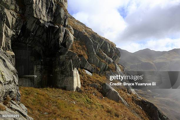 sasso da pigna artillery fort - bomb shelter stock pictures, royalty-free photos & images