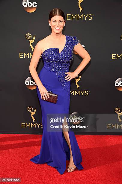 Personality Gail Simmons attends the 68th Annual Primetime Emmy Awards at Microsoft Theater on September 18, 2016 in Los Angeles, California.