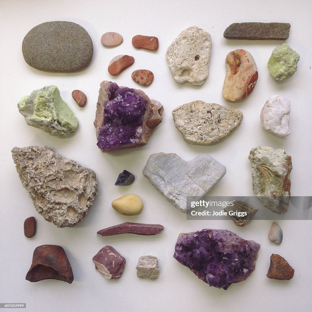 Collection of different rocks