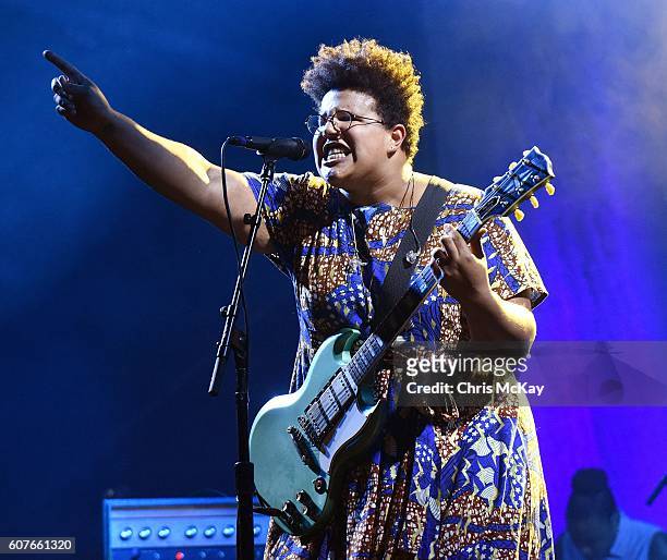 Brittany Howard of Alabama Shakes performs during the Music Midtown Festival at Piedmont Park on September 18, 2016 in Atlanta, Georgia.