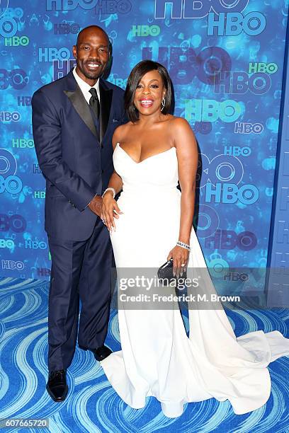 Comedian Niecy Nash and Jay Tucker attend HBO's Official 2016 Emmy After Party at The Plaza at the Pacific Design Center on September 18, 2016 in Los...