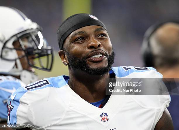 Tennessee Titans cornerback Perrish Cox is shown during the first half of an NFL football game against the Detroit Lions in Detroit, Michigan USA, on...