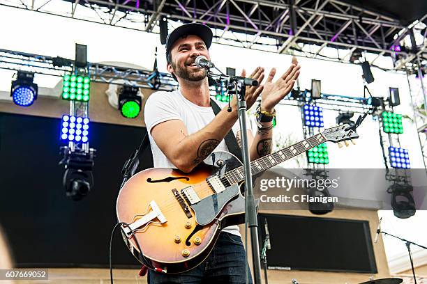 Shakey Graves performs on the Trestles Stage during the 2016 KAABOO Del Mar at the Del Mar Fairgrounds on September 18, 2016 in Del Mar, California.