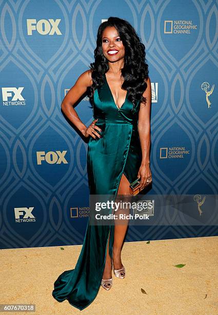 Actress Keesha Sharp attends the FOX Broadcasting Company, FX, National Geographic And Twentieth Century Fox Television's 68th Primetime Emmy Awards...