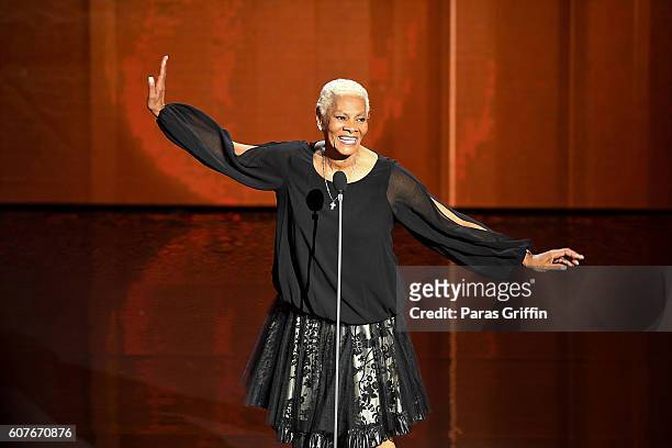 Dionne Warwick performs onstage at 2016 Triumph Awards presented by National Action Network and TV One at The Tabernacle on September 18, 2016 in...