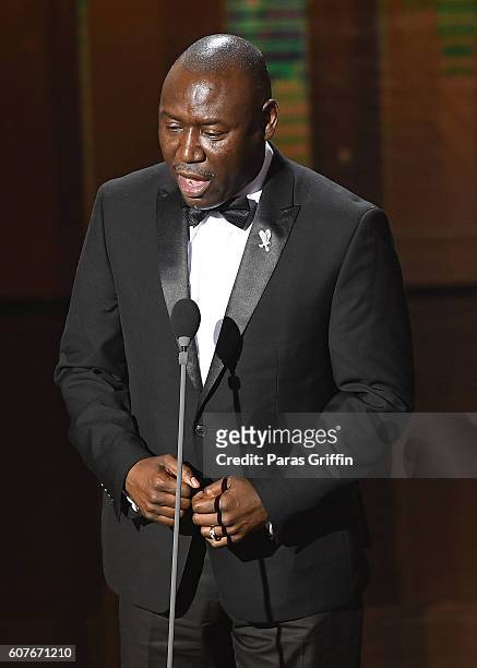Benjamin Crump onstage at the 2016 Triumph Awards presented by National Action Network and TV One at The Tabernacle on September 18, 2016 in Atlanta,...
