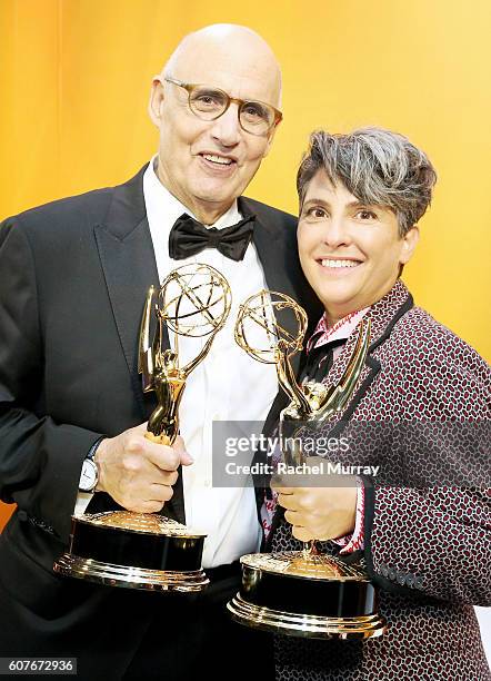 Winners Jeffrey Tambor and Jill Soloway attend IMDb Live After The Emmys, presented by TCL on September 18, 2016 in Los Angeles, California.