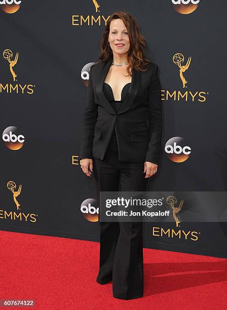 Actress Lili Taylor arrives at the 68th Annual Primetime Emmy Awards at Microsoft Theater on September 18, 2016 in Los Angeles, California.