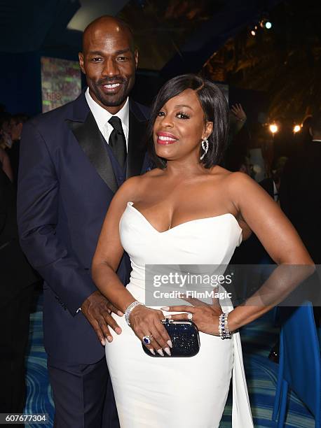 Comedian Niecy Nash and Jay Tucker attend HBO's Official 2016 Emmy After Party at The Plaza at the Pacific Design Center on September 18, 2016 in Los...