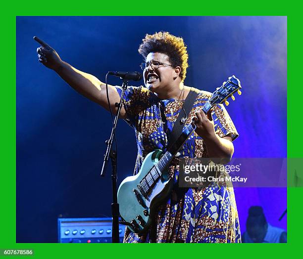 Brittany Howard of Alabama Shakes performs during the Music Midtown Festival at Piedmont Park on September 18, 2016 in Atlanta, Georgia.