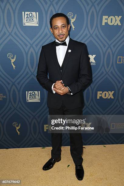 Actor Dale Godboldo attends the FOX Broadcasting Company, FX, National Geographic and Twentieth Century Fox Television's 68th Primetime Emmy Awards...