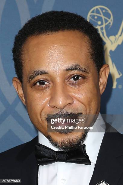 Actor Dale Godboldo attends the FOX Broadcasting Company, FX, National Geographic and Twentieth Century Fox Television's 68th Primetime Emmy Awards...