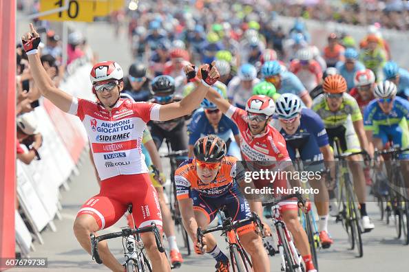 Marco Benfatto from Androni Giocattoli team wins the second stage ...