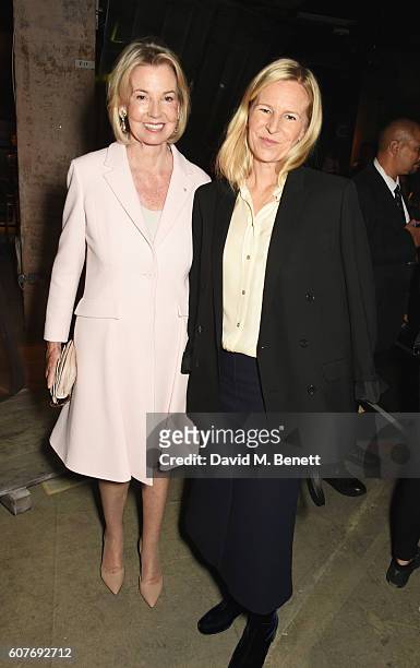 Hilary Weston and Alannah Weston attend the Erdem show during London Fashion Week Spring/Summer collections 2017 on September 19, 2016 in London,...