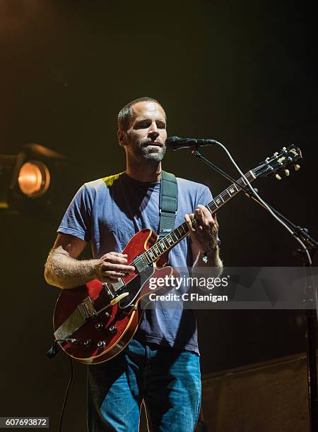 Musician Jack Johnson performs on the Sunset Cliffs Stage during the 2016 KAABOO Del Mar at the Del Mar Fairgrounds on September 18, 2016 in Del Mar,...